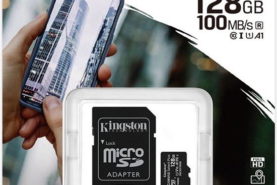 Micro SD geheugenkaart Zwart 128 GB+Adapter  Mobiel opslagmedium van het type microSD: afbeelding 1